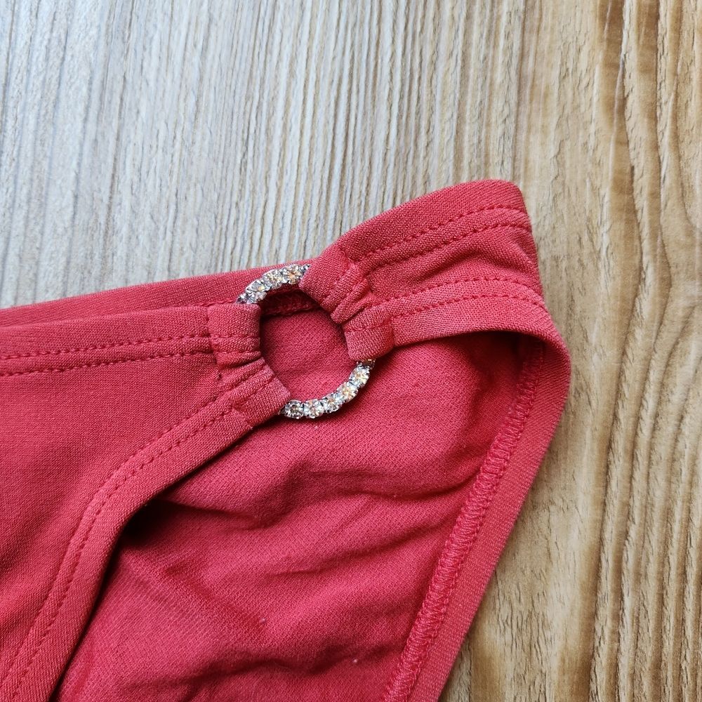 💜Robin Piccone Cinnamon & Rhinestone Bikini Set Medium & Large - Picture 11 of 14